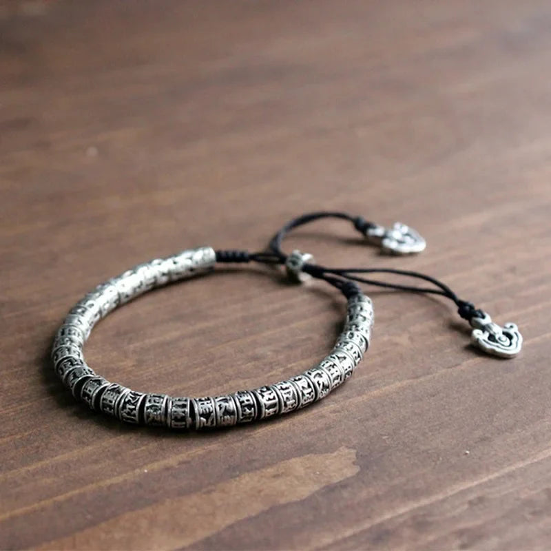 Sculpted Buddhist Amulet Chain Bracelet