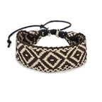 Brazilian Handmade Geometric Shapes Bracelet black