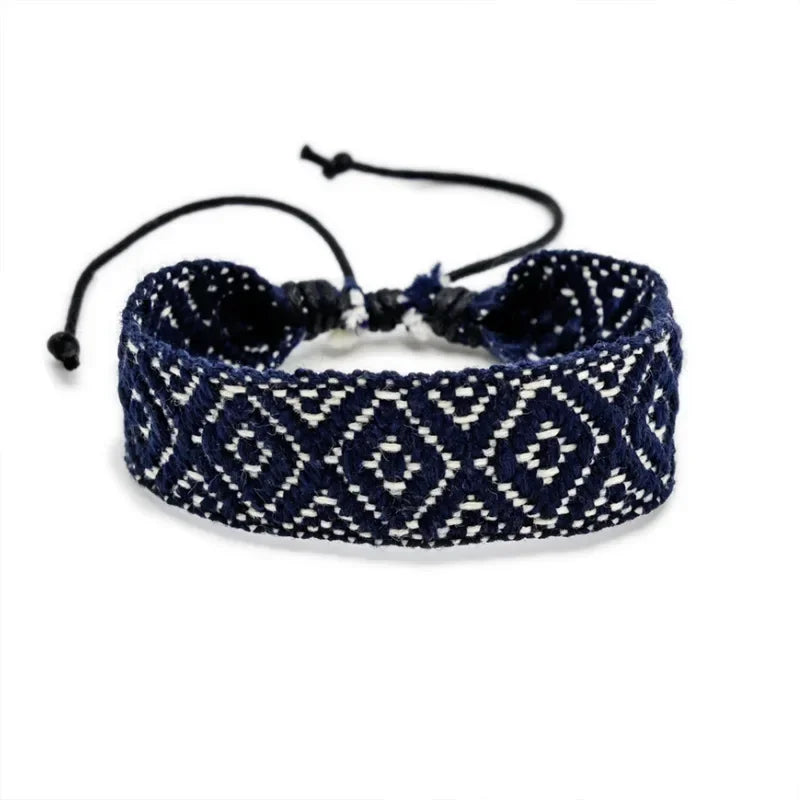 Brazilian Handmade Geometric Shapes Bracelet black