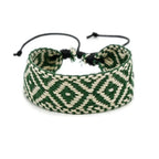 Brazilian Handmade Geometric Shapes Bracelet green