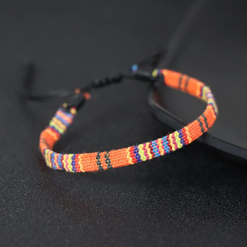 Braided Handmade Brazilian Friendship Bracelet orange