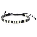 Braided Handmade Brazilian Friendship Bracelet black and white