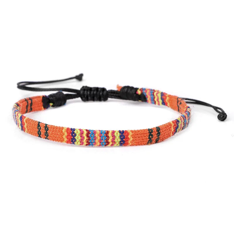 Braided Handmade Brazilian Friendship Bracelet orange