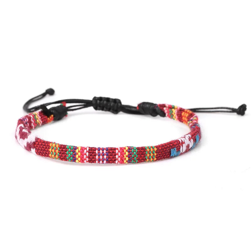 Braided Handmade Brazilian Friendship Bracelet red