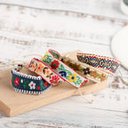 Boho Brazilian Handcrafted Embroidered Bracelet white
