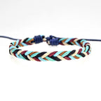 Minimalist Brazilian Bracelet in Multicolored Cotton Thread