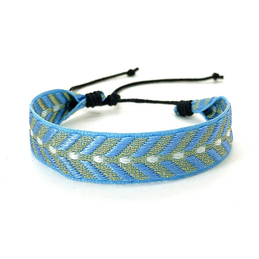 Unisex Brazilian Bracelet Vacation Style Blue