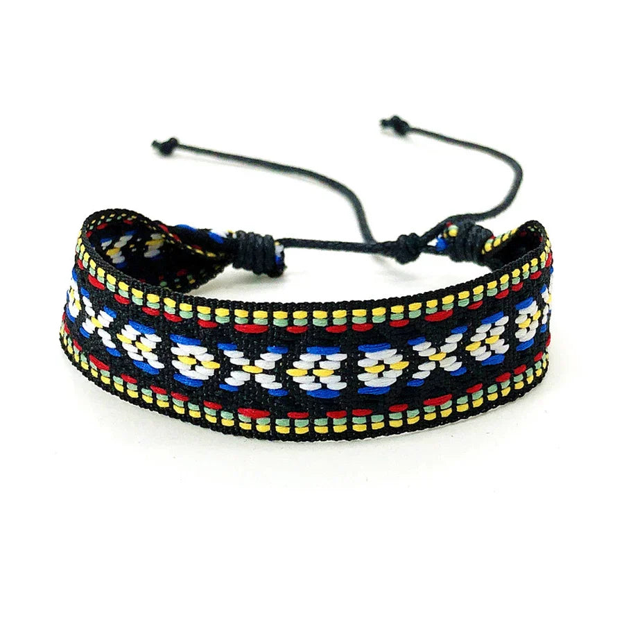 Unisex Brazilian Bracelet Vacation Style Black