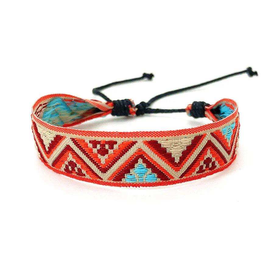 Unisex Brazilian Bracelet Vacation Style Orange 