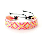 Unisex Brazilian Bracelet Vacation Style Pink 