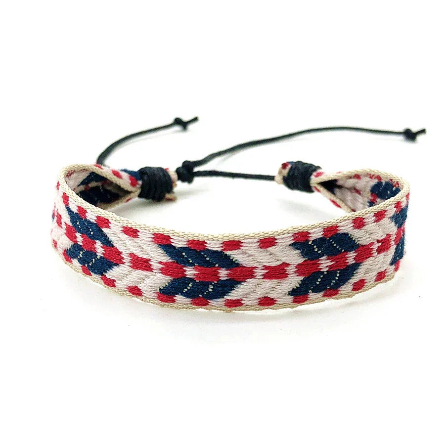 Unisex Brazilian Bracelet Vacation Style Red