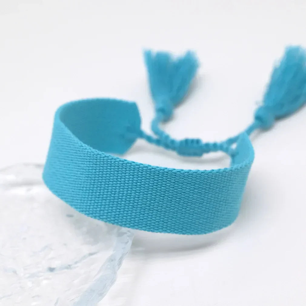 Soft Pastel Handmade Brazilian Bracelet blue 