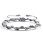 Artisanal Braided Brazilian Bracelet grey