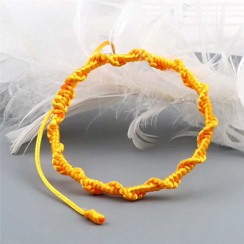 Artisanal Braided Brazilian Bracelet orange