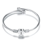 Heart bracelet with initial - letter