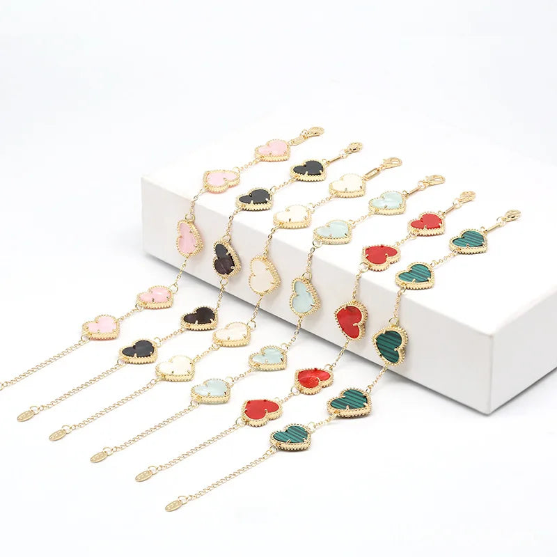 Women's Gold Heart Bracelet