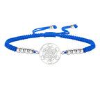 Blue Metatron's Cube Colored Bracelet