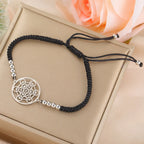 Black Metatron's Cube Colored Bracelet