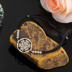 Black Metatron's Cube Colored Bracelet