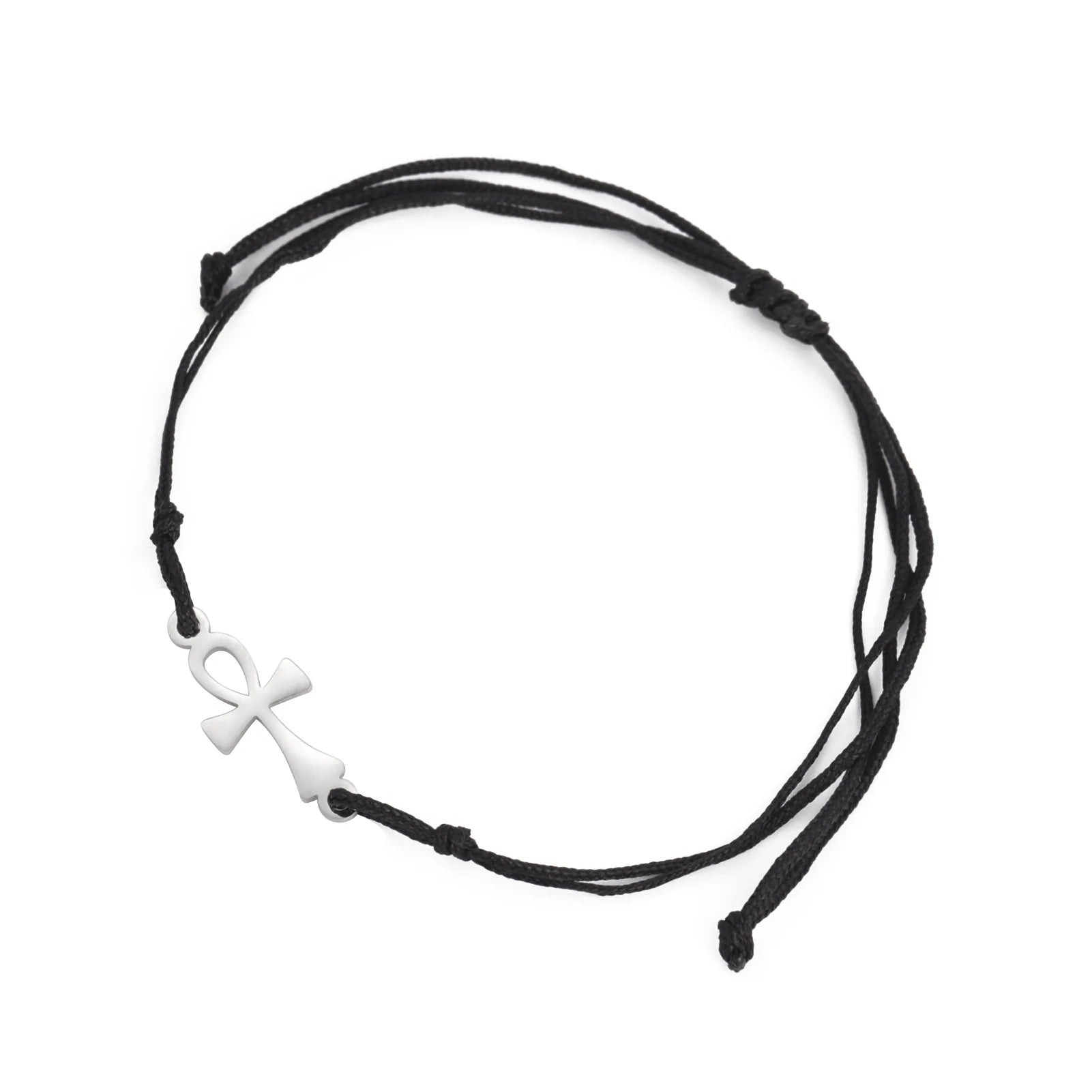 Egyptian Ankh Cross Bracelet black