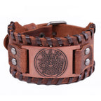 Wiccan Pentacle Sorcery Leather Bracelet Chain Bracelet 3