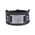 Wiccan Pentacle Sorcery Leather Bracelet Chain Bracelet 6
