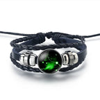 12 Constellations Zodiac Sign Leather Bracelet Aries