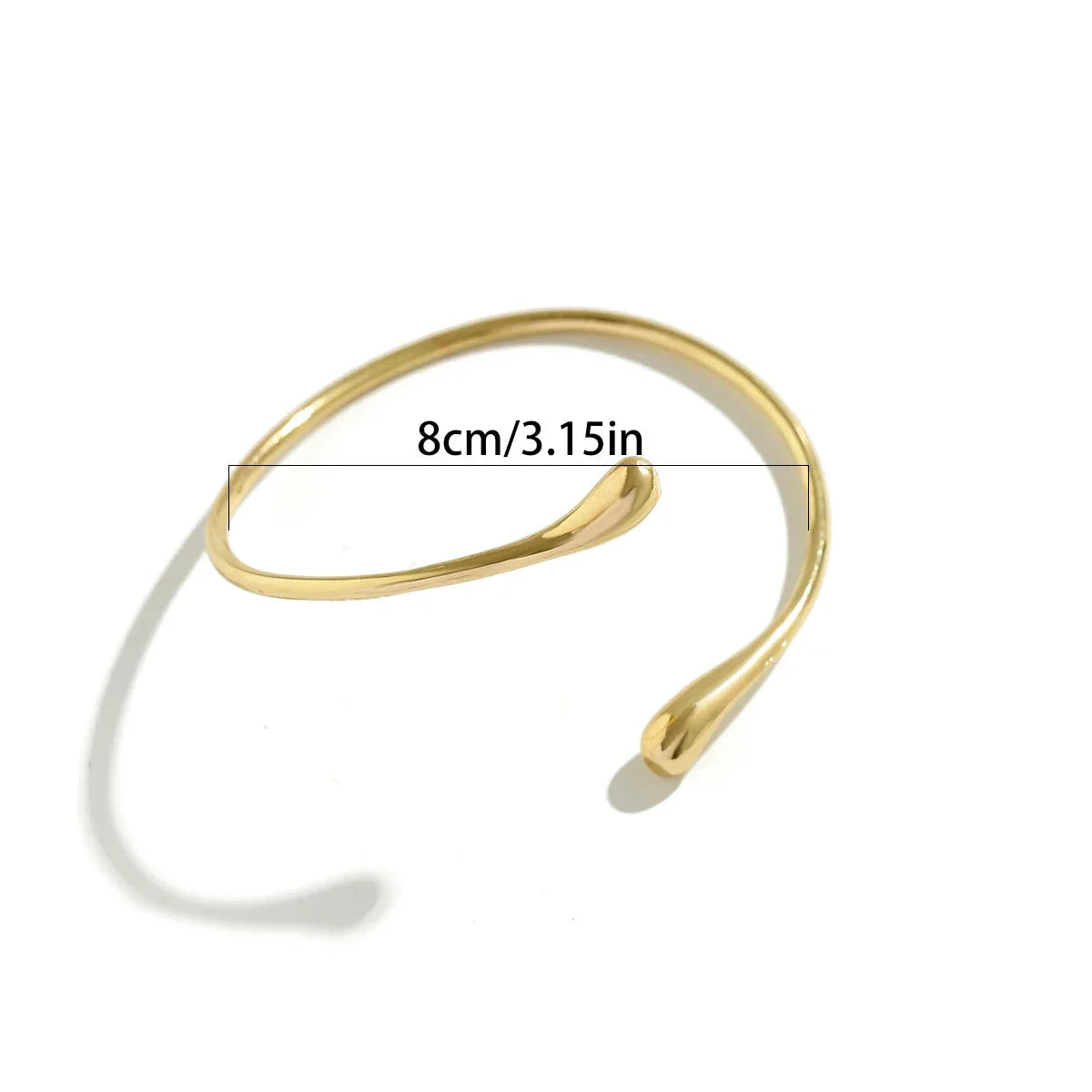 Women's Upper Arm Bracelet Water Drop - Arm Chain Ornament and Bicep Jewelry Gold