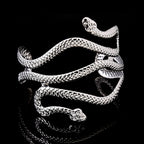 Women's Snake Arm Bracelet - Arm Chain Ornament and Bicep Jewelry silver