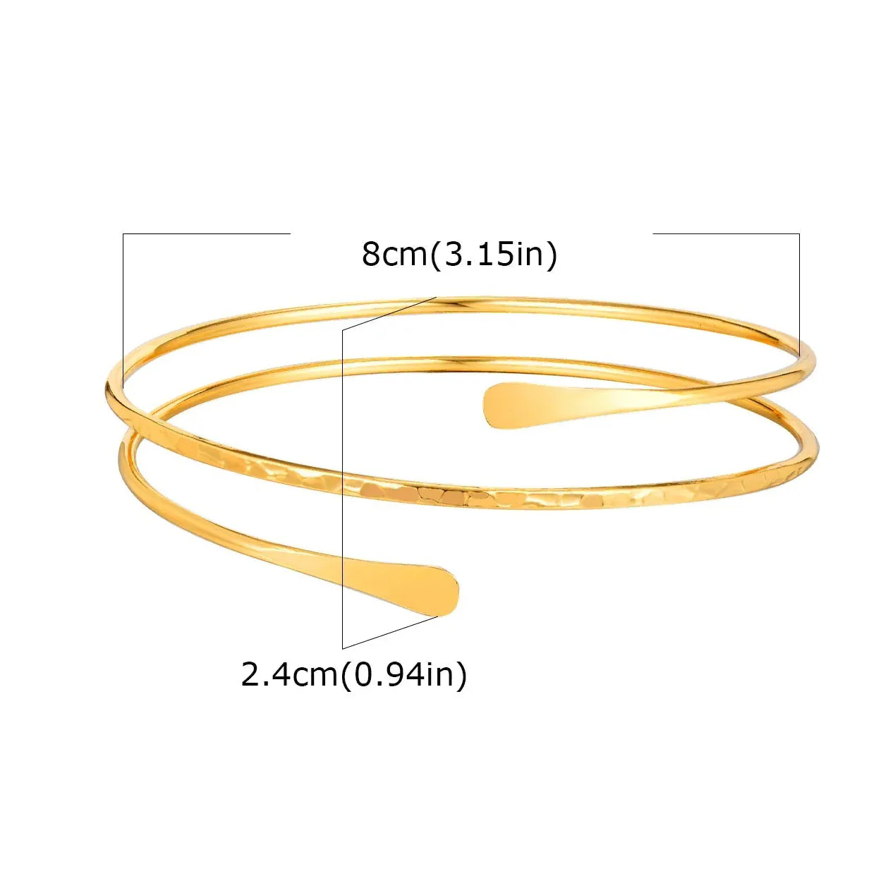 Women's arm bracelet - fine bicep chain