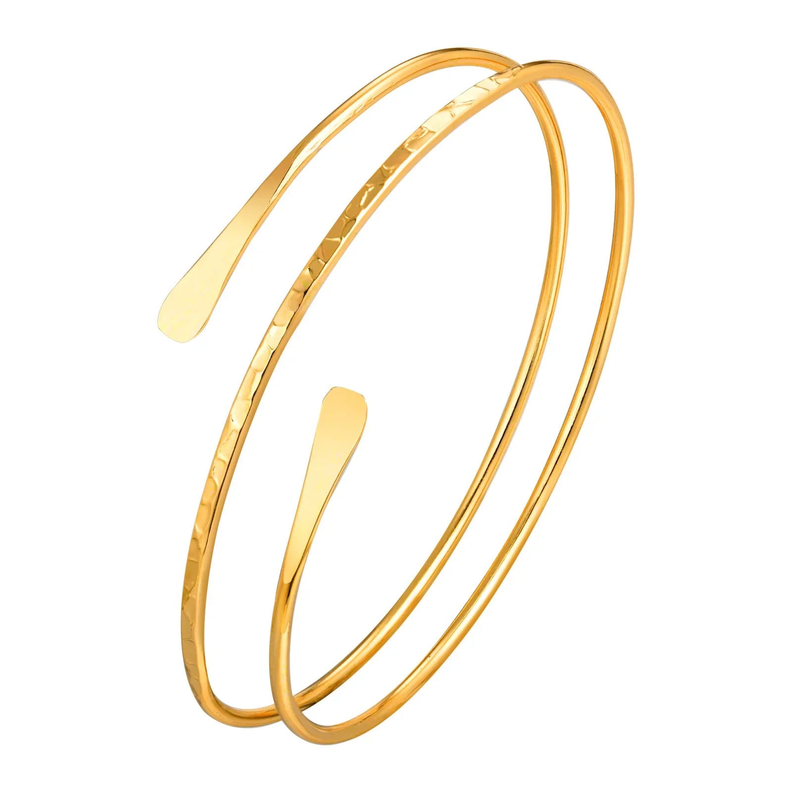 Women's arm bracelet - fine gold bicep chain