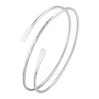 Women's arm bracelet - fine silver bicep chain
