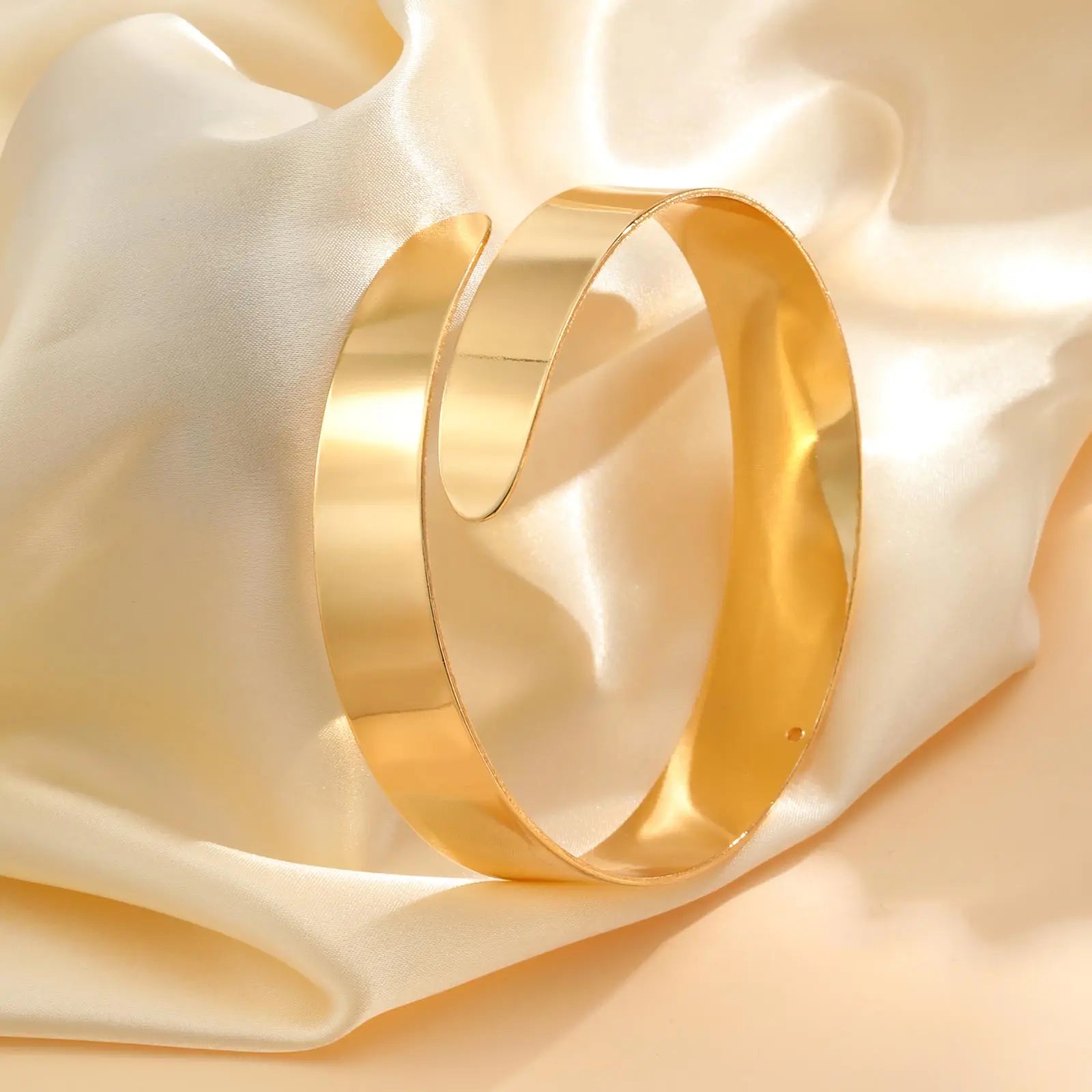 Gold women’s arm bracelet - gold bicep chain