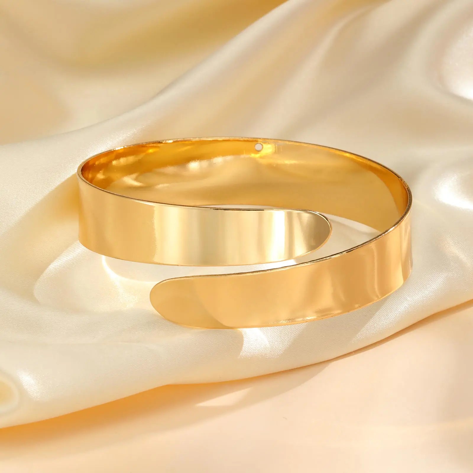 Gold women’s arm bracelet - gold bicep chain