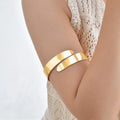 Gold women’s arm bracelet - gold bicep chain