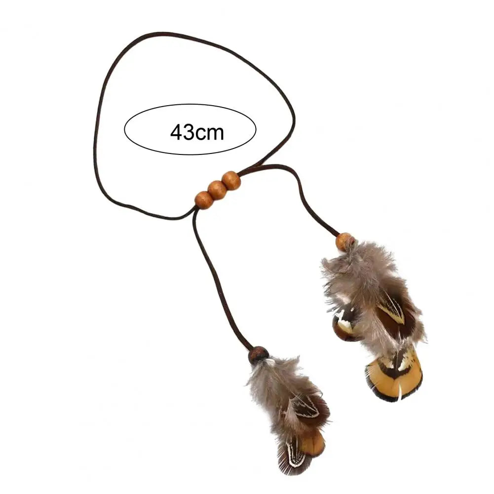 Women's arm bracelet feather - bicep chain