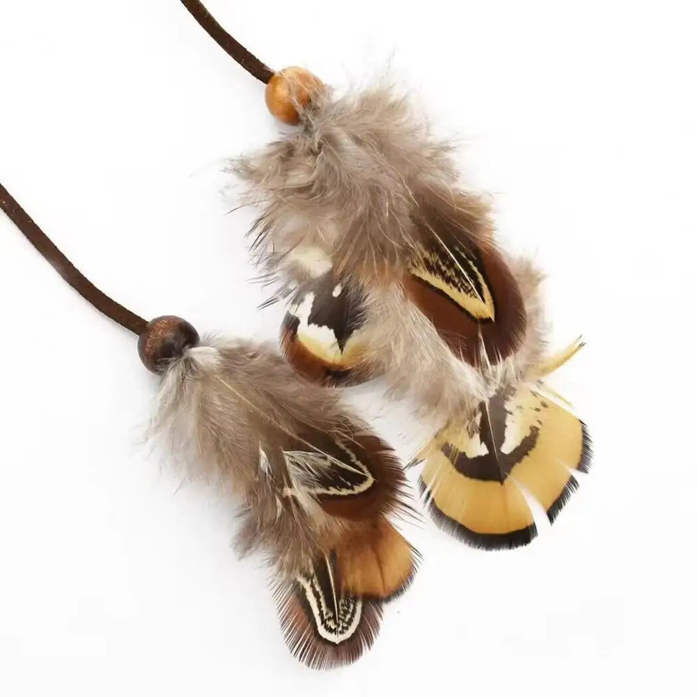 Women's arm bracelet feather - bicep chain