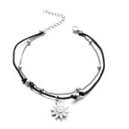 Double Row Sun Ankle Bracelet