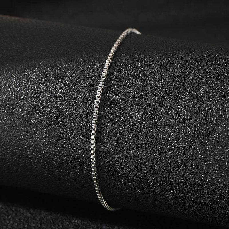 Thin Silver Anklet