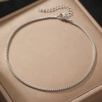 Thin Silver Anklet