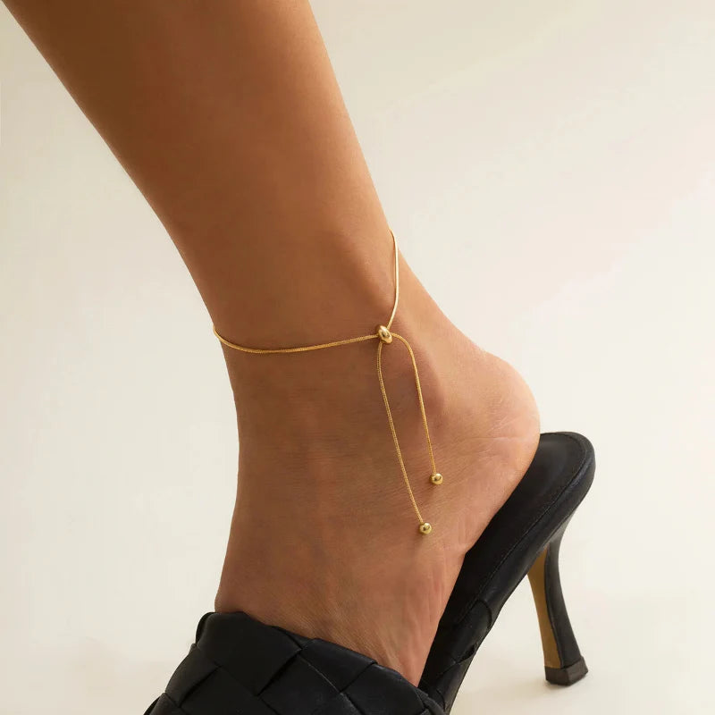Gold Knot Anklet