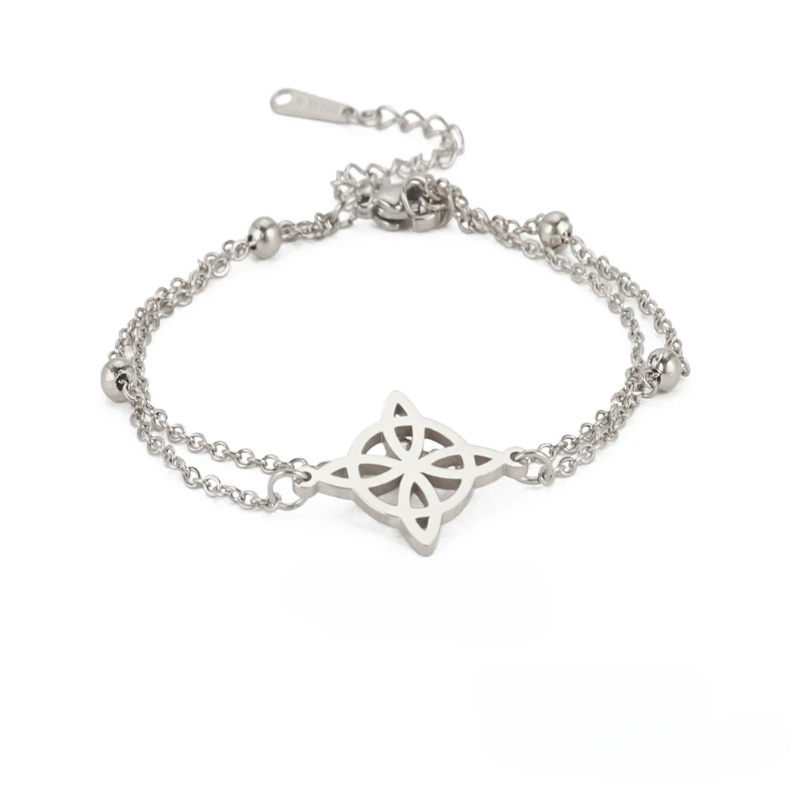 Silver Witch Knot Anklet