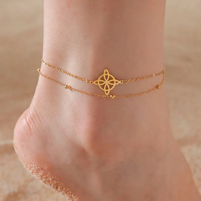 Gold Witch Knot Anklet