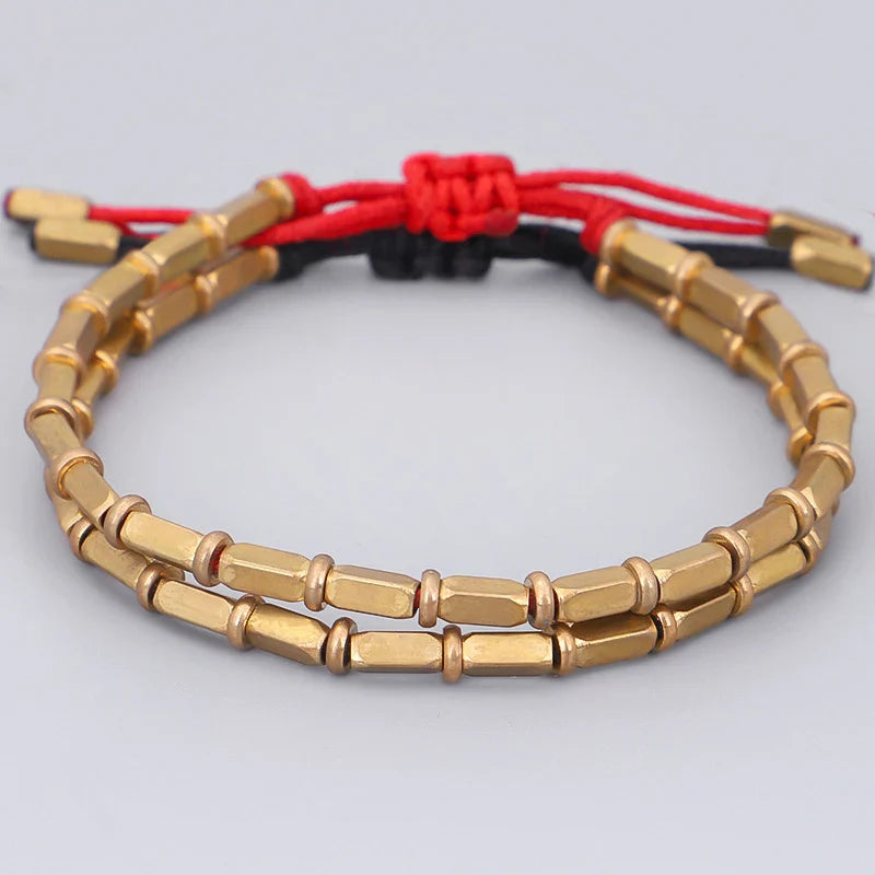 Vintage Tibetan Buddhist Red Curb Bracelet