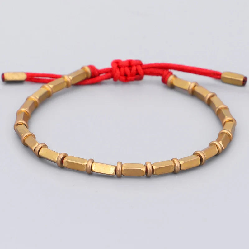 Vintage Tibetan Buddhist Red Curb Bracelet