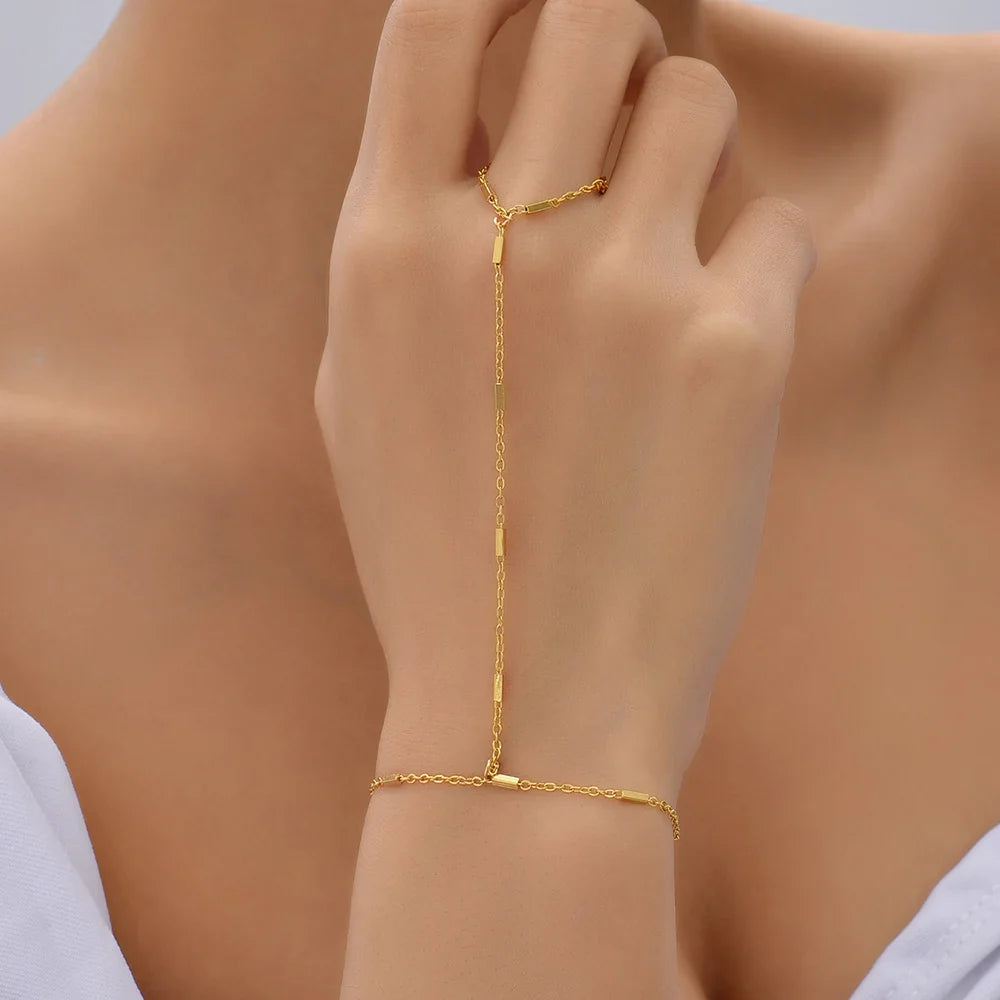Hand Bracelet Jewelry Chain Women Hand & Finger
