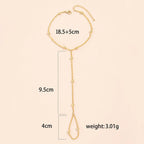 Women's Hand Jewelry Bracelet Chain for Finger & Hand