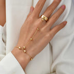 Women's Hand Jewelry Bracelet Chain for Finger & Hand