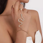Snake Hand Bracelet Women's Jewelry Hand & Finger Chain Gold