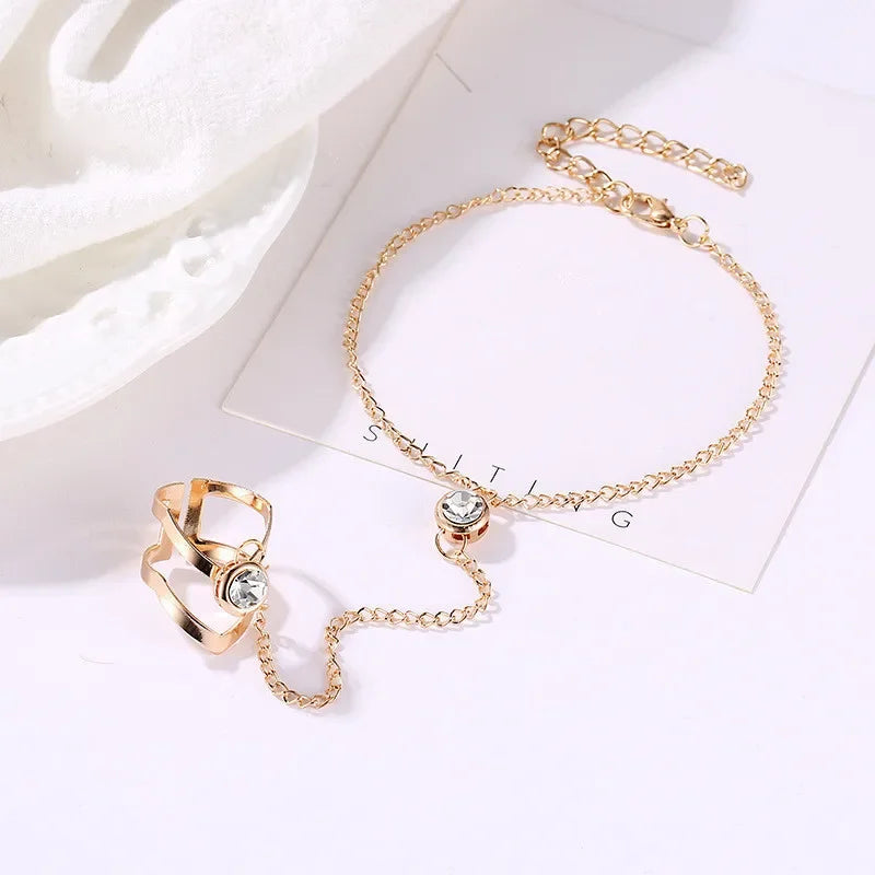 Hand Bracelet Zircon - Women's Jewelry Hand & Finger Chain